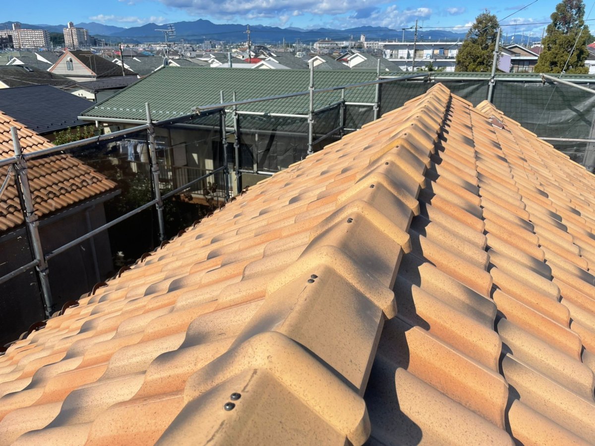 アンテナを撤去したあとの屋根