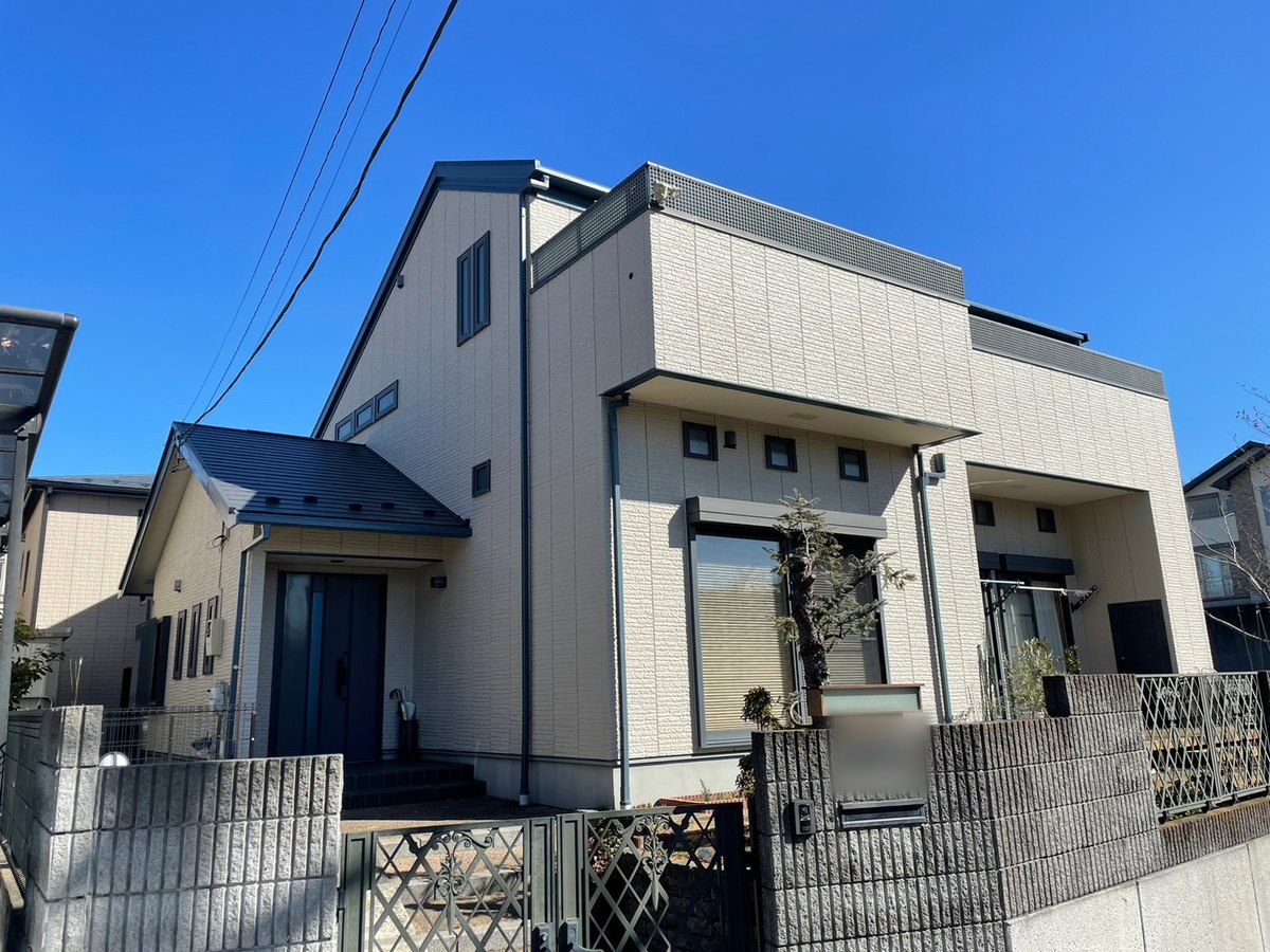 施工後の外観(玄関の側)