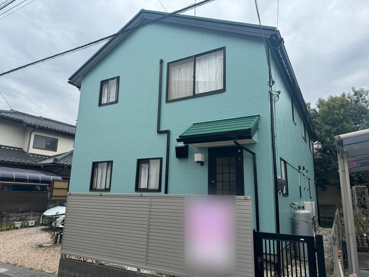 施工後の玄関側