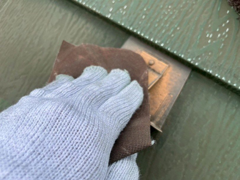 雪止め金具 / 目荒らし