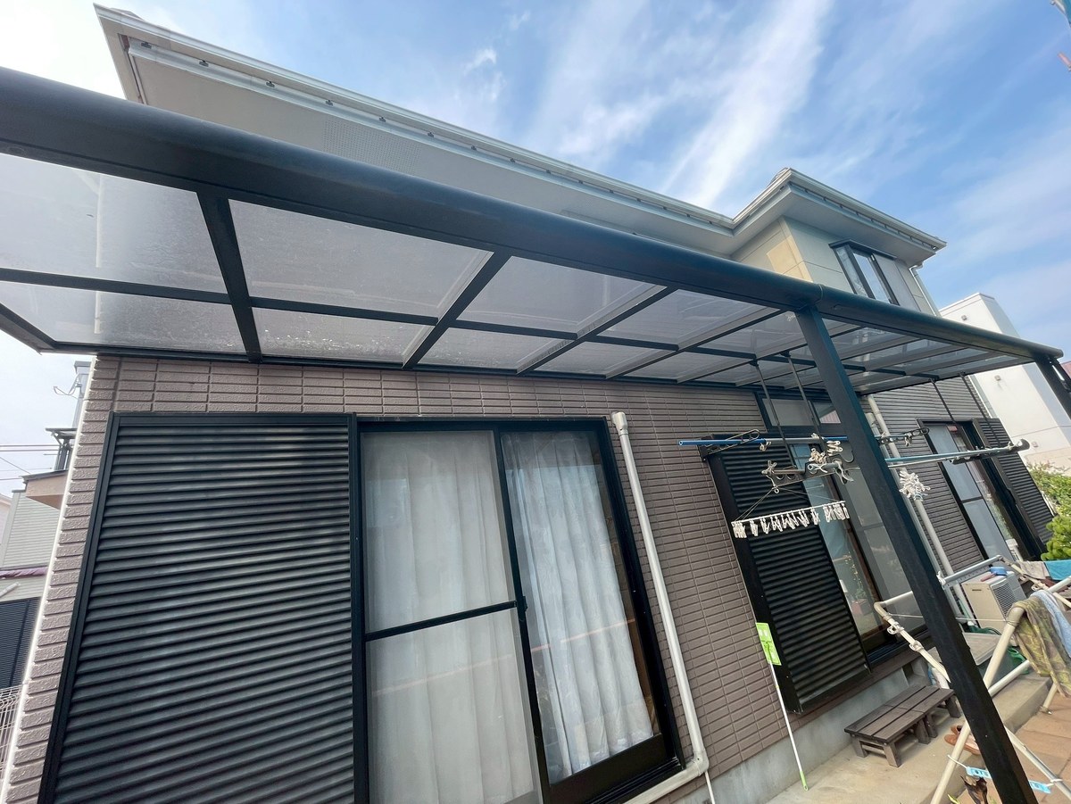 施工前のサンルーフ側の1階