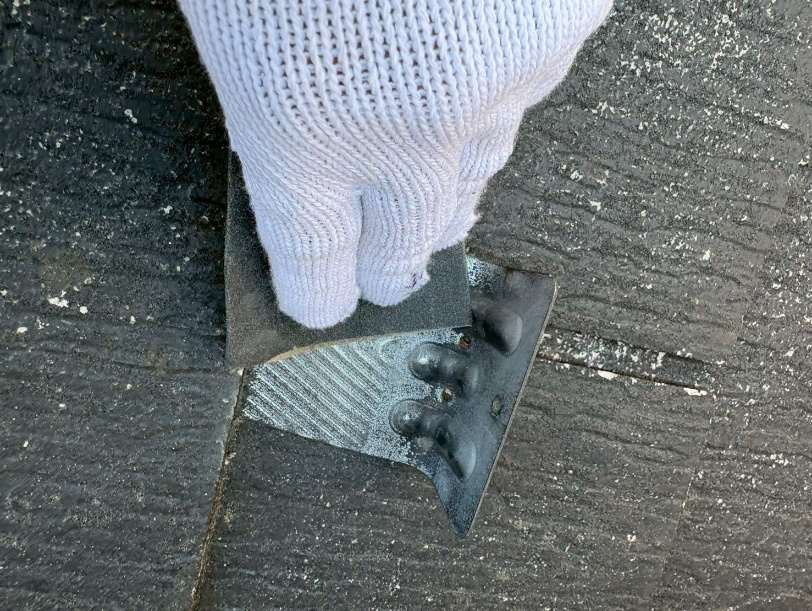 雪止め金具 / 目荒らし